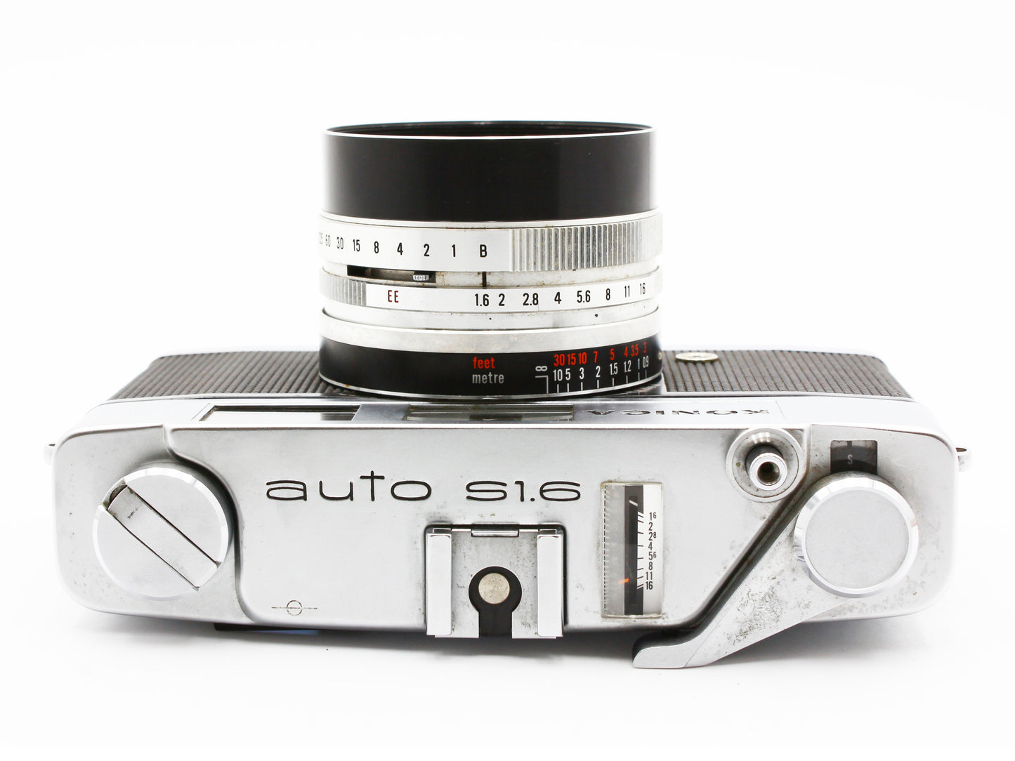 KONICA Auto S1.6 Rangefinder Camera Hexanon 45mm f/1.6 Lens from JAPAN【VeryGood】