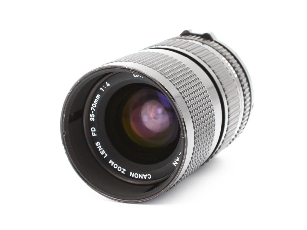 Canon AV-1 Black SLR Film Camera New FD 35-70mm f/4 MF Zoom Lens Japan【Exc+4】