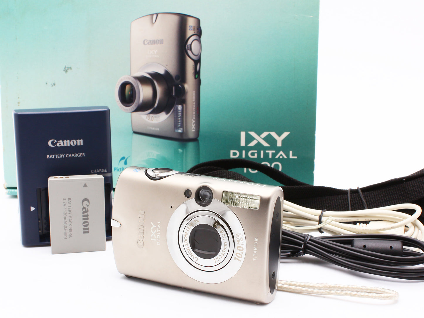 Canon IXY DIGITAL 1000 Titunium 10.0MP Compact Digital Camera from JAPAN【Exc+5】