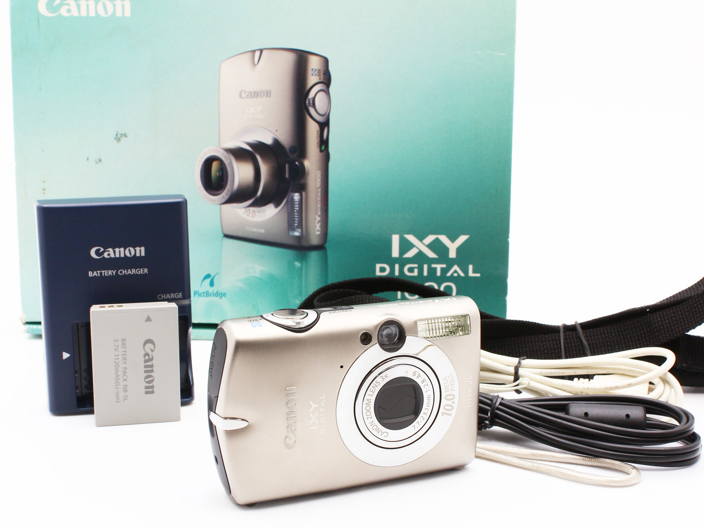 Canon IXY DIGITAL 1000 Titunium 10.0MP Compact Digital Camera from JAPAN【Exc+5】