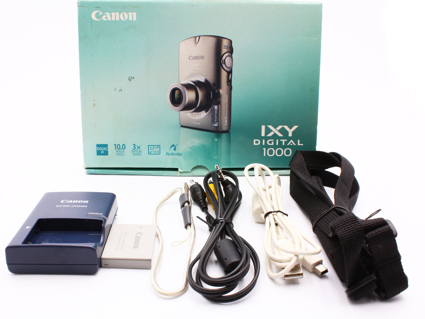 Canon IXY DIGITAL 1000 Titunium 10.0MP Compact Digital Camera from JAPAN【Exc+5】