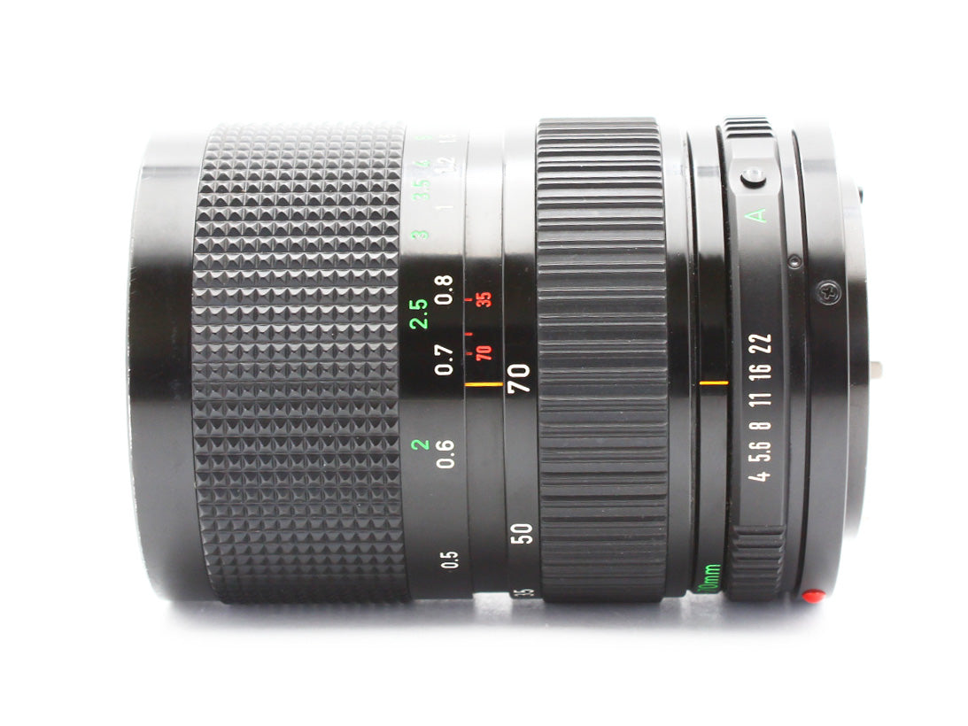 Canon AV-1 Black SLR Film Camera New FD 35-70mm f/4 MF Zoom Lens Japan【Exc+4】