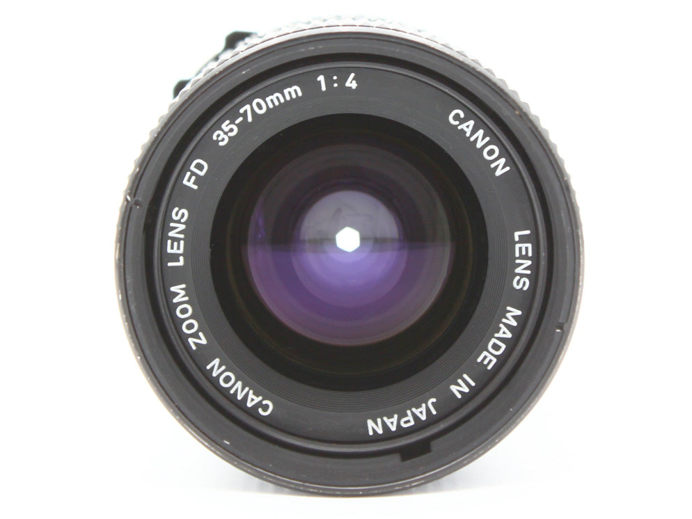 Canon AE-1 SLR Film Camera Black New FD 35-70mm f/4 Zoom Lens from JAPAN【Exc+3】