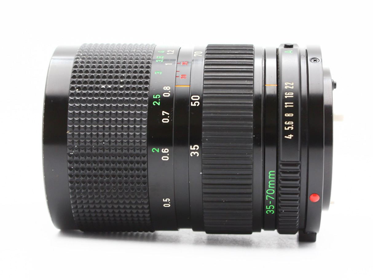 Canon AE-1 SLR Film Camera Black New FD 35-70mm f/4 Zoom Lens from JAPAN【Exc+3】