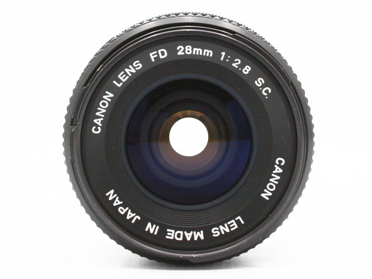 Canon AE-1 SLR Film Camera FD 28mm f/2.8 s.c. MF Lens from JAPAN【Exc+3】