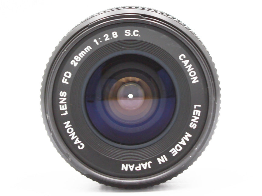 Canon AE-1 SLR Film Camera FD 28mm f/2.8 s.c. MF Lens from JAPAN【Exc+3】