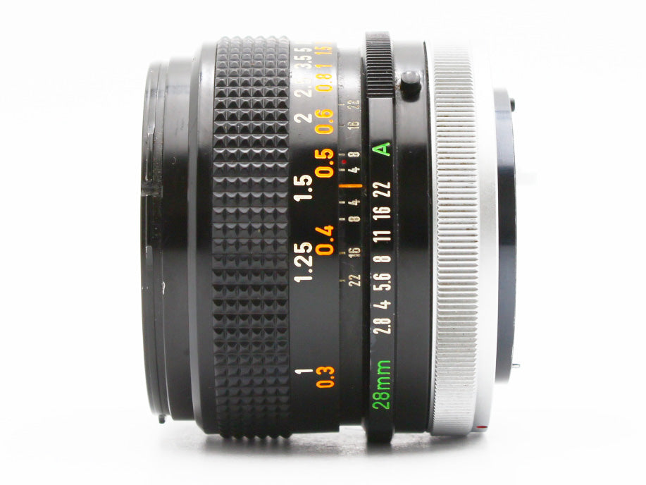 Canon AE-1 SLR Film Camera FD 28mm f/2.8 s.c. MF Lens from JAPAN【Exc+3】