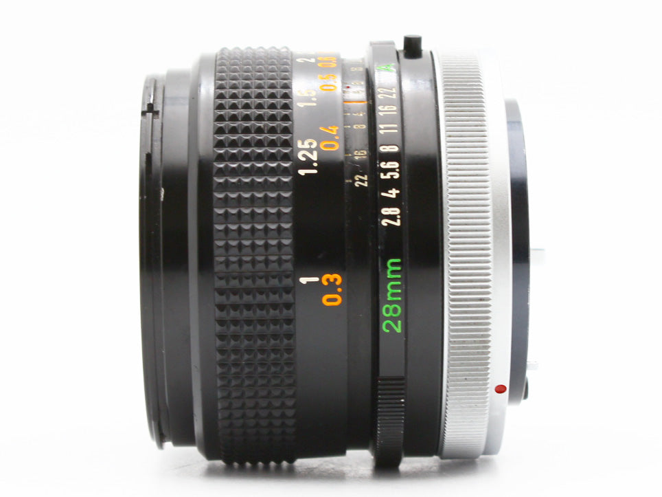 Canon AE-1 SLR Film Camera FD 28mm f/2.8 s.c. MF Lens from JAPAN【Exc+3】