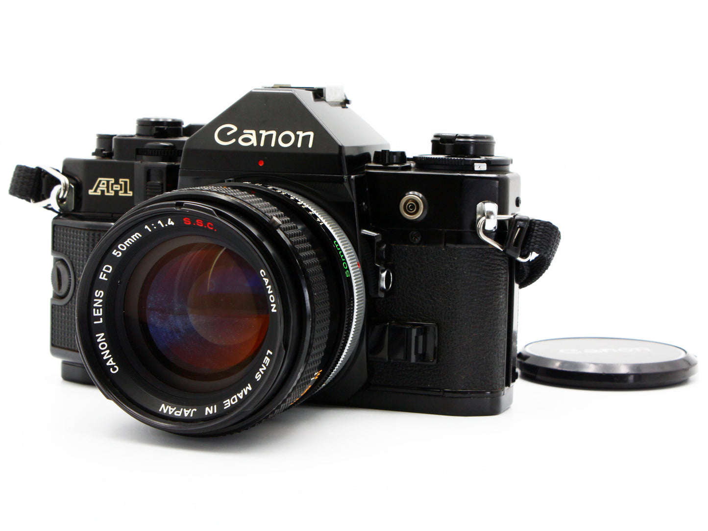 Canon A-1 35mm SLR Film Camera Canon FD 50mm f/1.4 s.s.c. Lens from JAPAN【VeryGood】