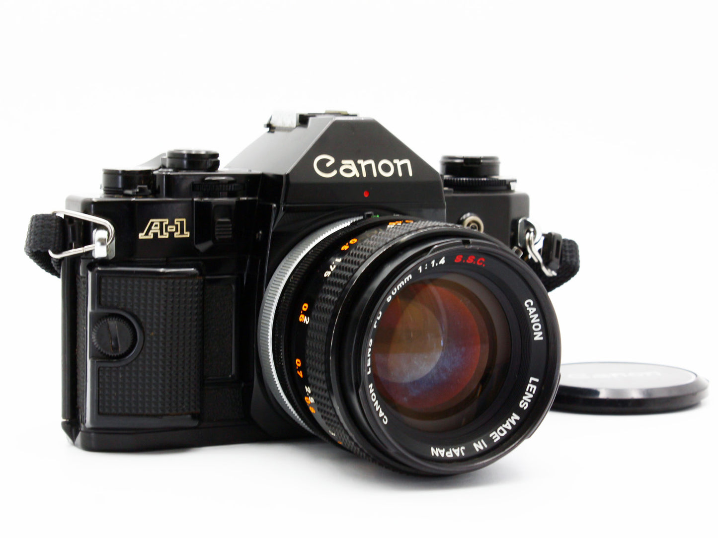 Canon A-1 35mm SLR Film Camera Canon FD 50mm f/1.4 s.s.c. Lens from JAPAN【VeryGood】